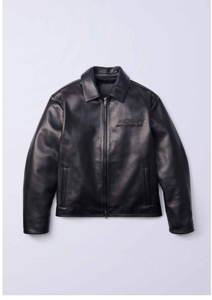 Jung Kook for Calvin Klein Leather Racer Jacket 